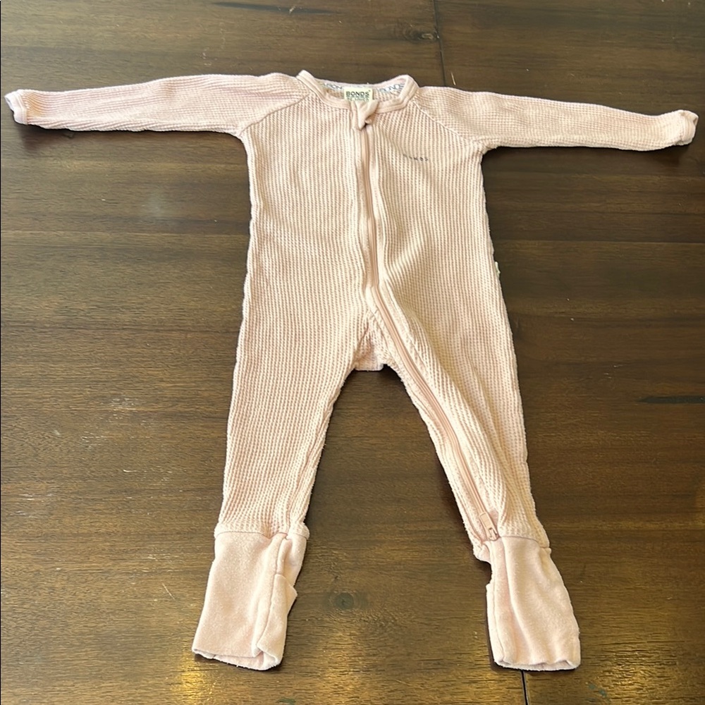 BONDS Waffle One Piece Zippy (3 available) 2 12-18M and 1 3T